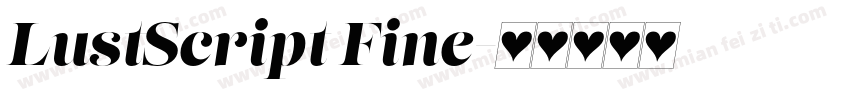 LustScript Fine字体转换